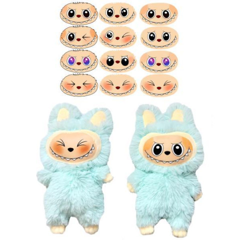 Іграшка м'яка Labubu 30см, м'ята, ТМ Dreamtoys, Україна арт: Labм'ята