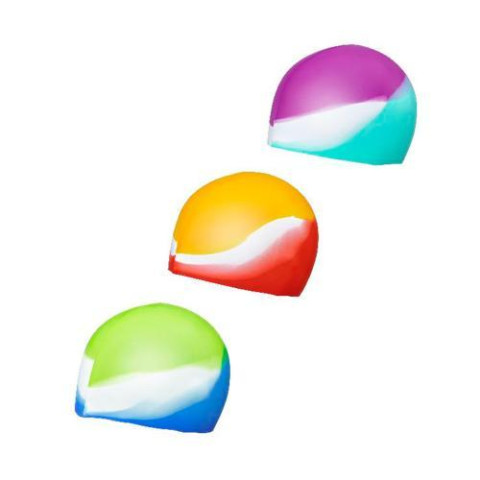 Шапочка для плавания 3+ BW, 3 цвета, пак. 26*10см 