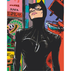 Картина по номерам "Таинственная женщина" лак 40*50см, термопакет, ТМ ART Craft, Украина