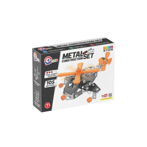 Конструктор металевий  Гелікоптер 105 дет., в кор. 17*13*4см, ТМ Технок, Україна арт: 0143