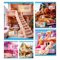 Зошит 24 арк. # кольорова обкладинка COZY, ЦІНА ЗА УП. 20ШТ, ТМ Тетрада, Україна арт: ТА51308