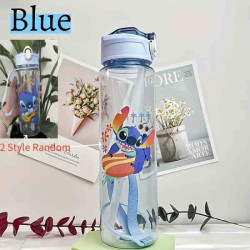 Пляшка для води Стіч синій 750мл 25см, пак. 12*26см арт: TBUTсиній