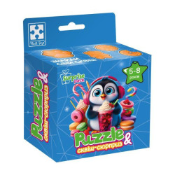 Игра развивающая пазлы с сюрпризом "Пінгвінятко" (укр), ТМ Vladi Toys, Украина