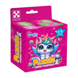 Игра развивающая пазлы с сюрпризом "Котик-єдиноріжка" (укр), ТМ Vladi Toys, Украина