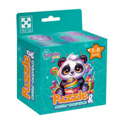 Игра развивающая пазлы с сюрпризом "Панда" (укр), ТМ Vladi Toys, Украина