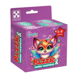 Игра развивающая пазлы с сюрпризом "Лисеня" (укр), ТМ Vladi Toys, Украина