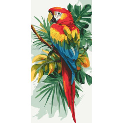 Картина за номерами "Яскравий ара" 40*80cм, ТМ ART Craft, Україна арт: 11721-AC