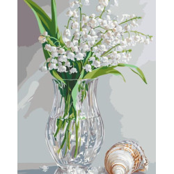 Картина по номерам "Душистые ландыши" лак 40*50см, ТМ ART Craft, Украина