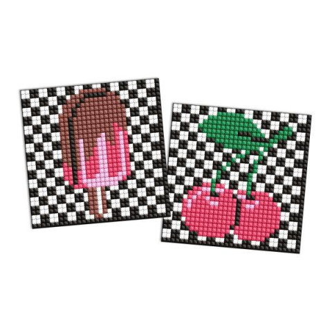 Алмазна мозаїка на магнітній основі для дітей "LOL Surprise! Вишні і морозиво" 9x9см, термопакет 19*12см, ТМ Ідейка, Україна арт: AMG1109