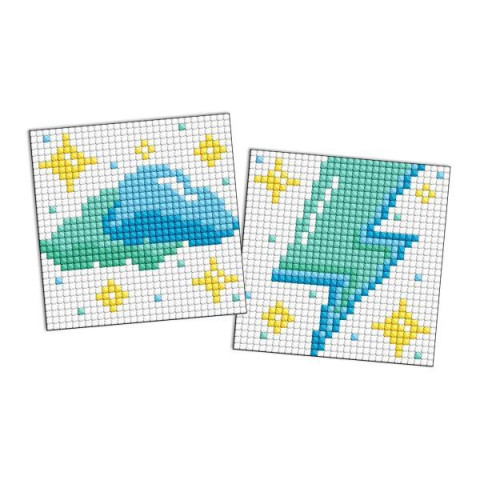 Алмазна мозаїка на магнітній основі для дітей "LOL Surprise! Хмара і блискавка" 9x9см, термопакет 19*12см, ТМ Ідейка, Україна арт: AMG1194