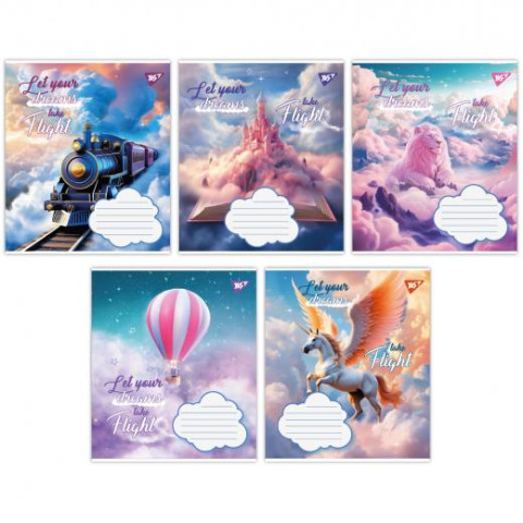 Тетрадь 18л линия Let your dreams, ЦЕНА ЗА УП. 25ШТ., ТМ YES, Украина