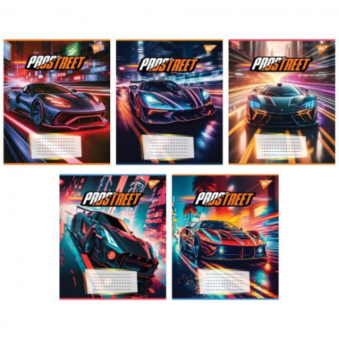 Зошит 36 арк. клітинка Prostreet, ЦІНА ЗА УП. 15ШТ, ТМ YES, Україна арт: 767069