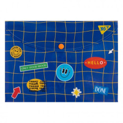 Папка-конверт B5 на кнопке Sticky Mood, 26*19см, ТМ YES, Украина