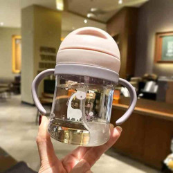 Бутилка з трубочкою 13см, пак.17*15см арт: TBрожева