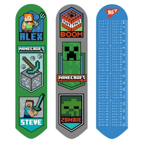 Закладка 2D "Minecraft Heroes", пак. 19*4,5см, ТМ YES, Україна арт: 708129