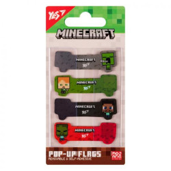 Закладки Pop-up &quot;Minecraft&quot;, пластик, 80шт, пак. 11*6см. ТМ YES, Україна арт: 170427