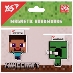 Закладки магнітні &quot;Minecraft Creeper&quot;, 2шт, планшет 12*12см, ТМ YES, Україна арт: 708101