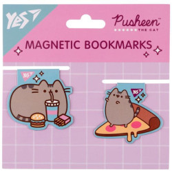 Закладки магнітні &quot;Pusheen food&quot;, 2шт, планшет 12*12см, ТМ YES, Україна арт: 708104