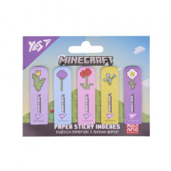 Індекси паперові &quot;Minecraft.Spring&quot;, 55*22мм, 100шт (5x20), планшет 10*12см, ТМ YES, Україна арт: 170439