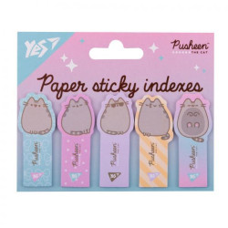 Індекси паперові &quot;Pusheen&quot;, 55*22мм, 100шт (5x20), планшет 10*12см, ТМ YES, Україна арт: 170417