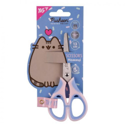 Ножницы Pusheen 13см с резиновыми вставками, планшет 15*8см, ТМ YES, Украина