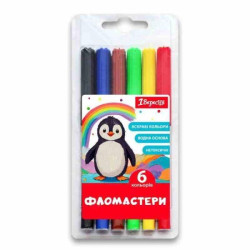 Фломастери  6 кольорів &quot;Classic&quot;, блістер 17*7*1см, ТМ 1 Вересня, Україна арт: 650542