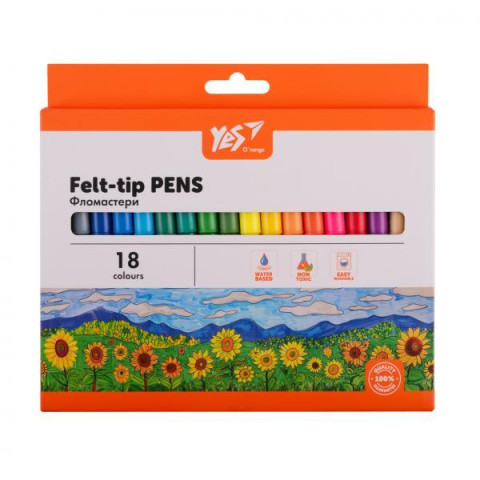 Фломастеры 18 цвета 