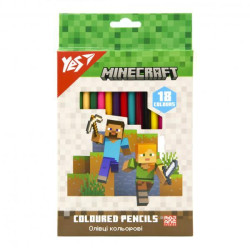 Карандаши цветные 18 цв. Minecraft, в кор. 21*13*1см, ТМ YES, Украина