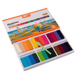 Пластилин 24 цвета 480г "Orange Line", в кор. 30*19*2см, ТМ YES, Украина