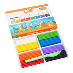 Пластилин 8 цветов, 160г "Orange Line", в кор. 17*11*2см, ТМ YES, Украина