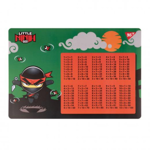 Підкладка для столу "Ninja" табл.умнож. зелений, 43*29см, ТМ YES, Україна арт: 492252