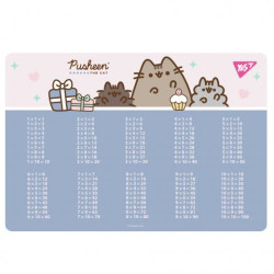Підкладка пластикова для столу &quot;Pusheen&quot; табл. множ. фіолетова, 43*29см, ТМ YES, Україна арт: 492324