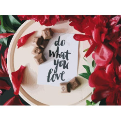 Картина за номерами "Роби що ти любиш" лак 40*50см, термопакет, ТМ ART Craft, Україна арт: 12120-AC