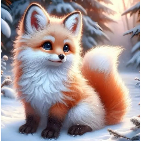 Алмазна мозаїка "Руда красуня", 20*20см, на рамці, в кор. 21*21*2,5см, ТМ Dreamtoys арт: S10249