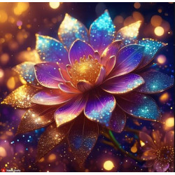 Алмазная мозаика "Космический цветок", 20*20см, на рамке, в кор. 21*21*2,5см, ТМ Dreamtoys