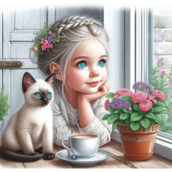 Алмазна мозаїка «Небесні очі», 20*20см, на рамці, в кор. 21*21*2,5см, ТМ Dreamtoys арт: S10264