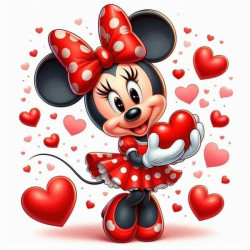 Алмазная мозаика "В сердцах", 20*20см, на рамке, в кор. 21*21*2,5см, ТМ Dreamtoys