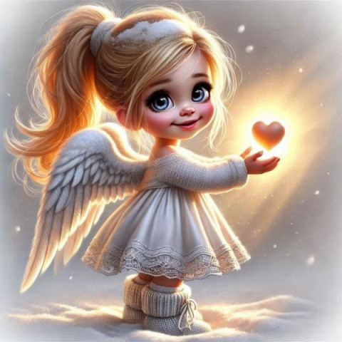 Алмазна мозаїка "Серденько", 20*20см, на рамці, в кор. 21*21*2,5см, ТМ Dreamtoys арт: S10314