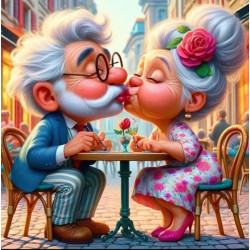 Алмазная мозаика "Клёвая пара", 20*20см, на рамке, в кор. 21*21*2,5см, ТМ Dreamtoys