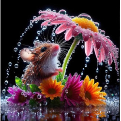 Алмазная мозаика "Капельки", 20*20см, на рамке, в кор. 21*21*2,5см, ТМ Dreamtoys