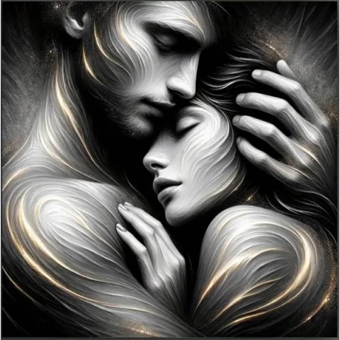 Алмазна мозаїка "Ніжність", 20*20см, на рамці, в кор. 21*21*2,5см, ТМ Dreamtoys арт: S10326