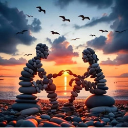 Алмазная мозаика "Любовь в камне", 20*20см, на рамке, в кор. 21*21*2,5см, ТМ Dreamtoys