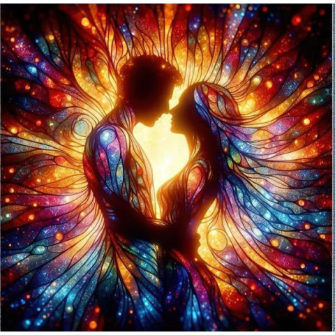 Алмазна мозаїка «Калейдоскоп почуттів», 20*20см, на рамці, в кор. 21*21*2,5см, ТМ Dreamtoys арт: S10328