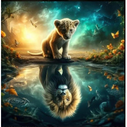 Алмазна мозаїка &quot;Дзеркало сили&quot;, 20*20см, на рамці, в кор. 21*21*2,5см, ТМ Dreamtoys арт: S10354