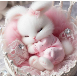Алмазна мозаїка "Солодкий сон", 20*20см, на рамці, в кор. 21*21*2,5см, ТМ Dreamtoys