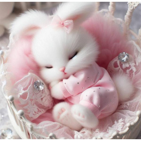 Алмазна мозаїка "Солодкий сон", 20*20см, на рамці, в кор. 21*21*2,5см, ТМ Dreamtoys