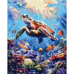 Картина по номерам "Морской покой" 40*50см, термопакет, ТМ Идейка, Украина