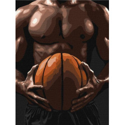 Картина по номерам "Торс баскетболиста" 30*40см, термопакет, ТМ Идейка, Украина