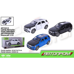 Машина мет. АВТОПРОМ 1:32, 3 цвета, откр.дверь, в кор. 16,5*7,5*7,5см 