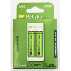 Зарядний пристрiй GP E211 210AAHCN-2B2, в кор. 8*2,5*2,5см арт: 192890